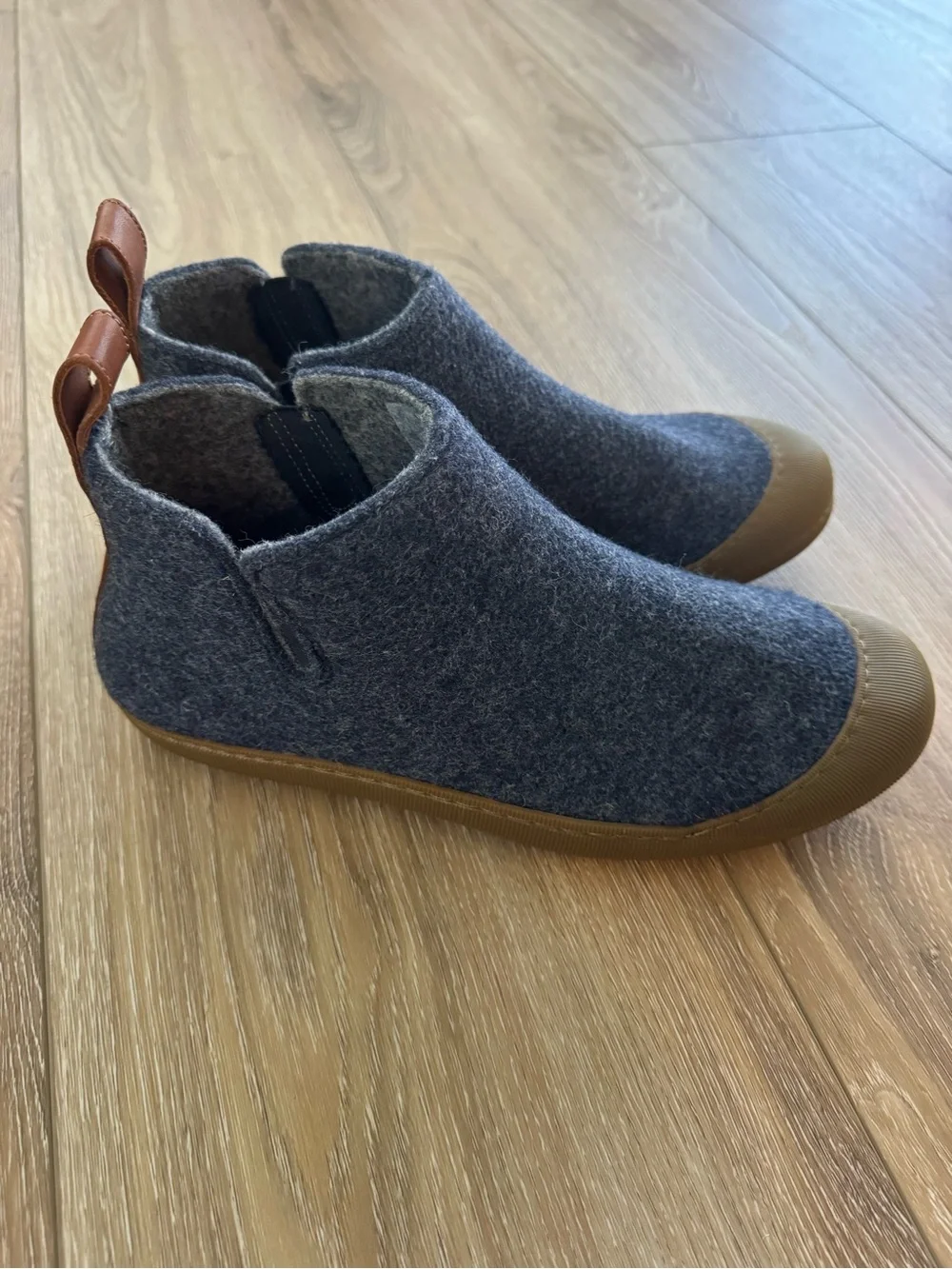 Huckberry Grey Wool Size US 10 Men's Outdoor Slipper Boot Made In Portugal